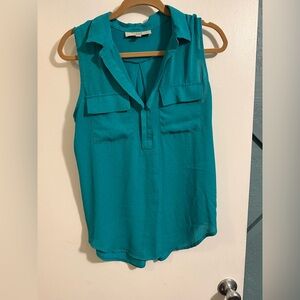 Teal Sleeveless Women's Top